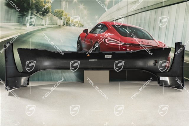 Front bumper, ultrasound parking aid with side protection