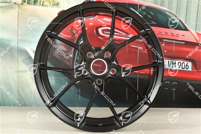 20+21-inch Carrera lightweight wheel rim set, 8,5J x 20 ET50 + 11,5J x 21 ET67, black satin matt