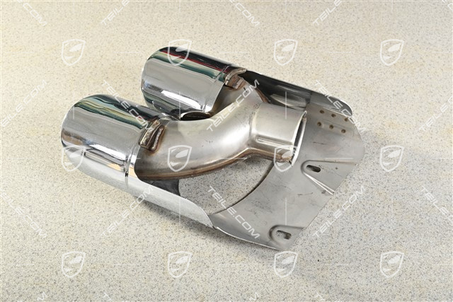 2,0L, Sportendrohr, Edelstahl poliert, L
