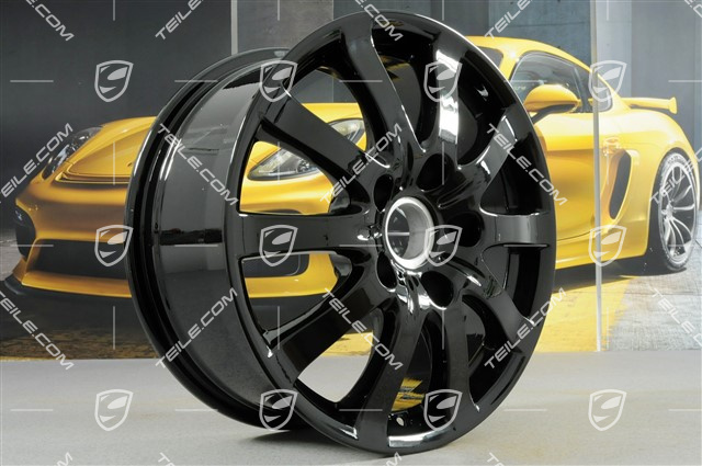 17" Felge "Cayenne V6", 7,5J x 17 ET53, schwarz hochglanz