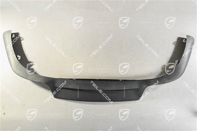 Cover rear lower, black, bad visual condition