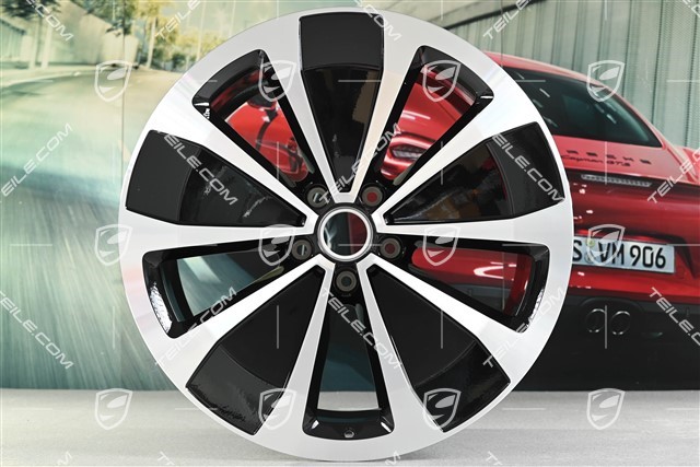 22-inch Macan Sport wheel rim, 9J x 22 ET29, black high gloss