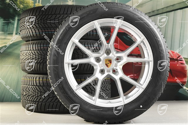 20-inch Cayenne S COUPE winter wheel set, rims 9J x 20 ET50 + 10,5J x 20 ET55 + NEW Hankook Winter i*eveo 3X, winter tyres 255/55 R20 + 295/45 R20, with TPMS