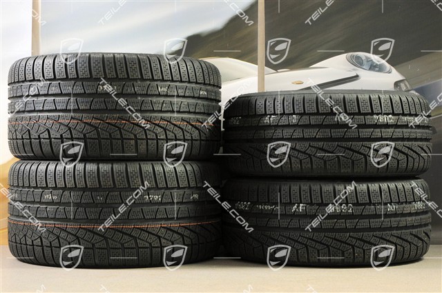 GT3 20" koła zimowe, komplet, "Turbo S" central. moc., 9J x 20 ET51 + 11J x 20 ET59 + NOWE opony zimowe Michelin 245/35 R20+295/30 R20, czujniki RDK