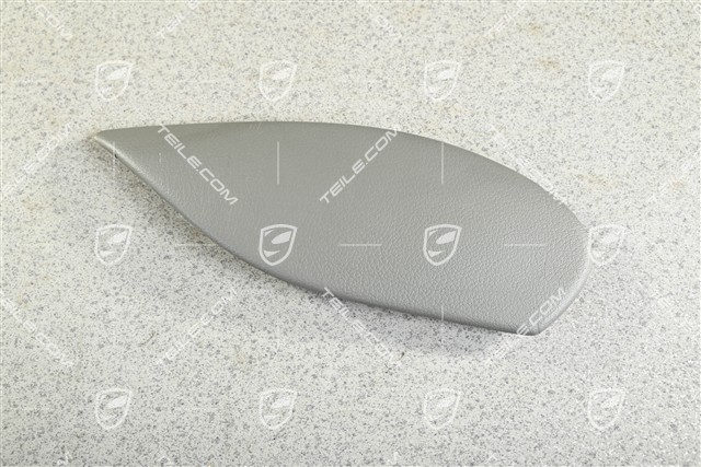 Centre console / tunnel cover, Leatherette, Lateral, Graphite grey, L