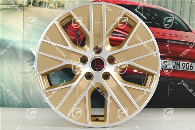 20-inch wheel rim Taycan Turbo Aero, 9J x 20 ET54, Aurum