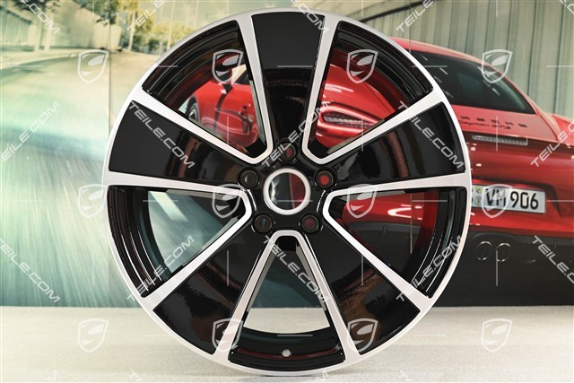 21" Felge AeroDesign / PHEV, 9,5J x 21 ET46, schwarz hochglanz