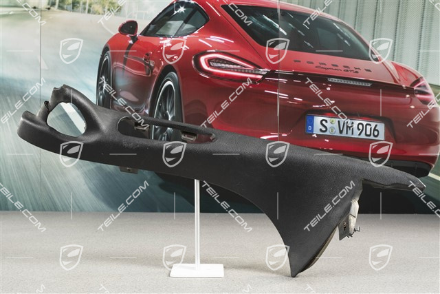 Fond-Schluesselleiste Seitenwandverkleidungsleiste, Kunstleder, Schwarz, Targa, R