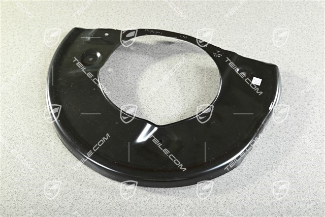 Front axle disc brake protective plate, L