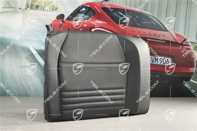 Oparcie tylnego siedzenia, skóropodobne, czarne, coupe, R