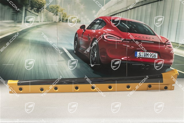 Schwellerblende, Turbo S Exclusive Series, CARBON, Goldgelb metallic, L