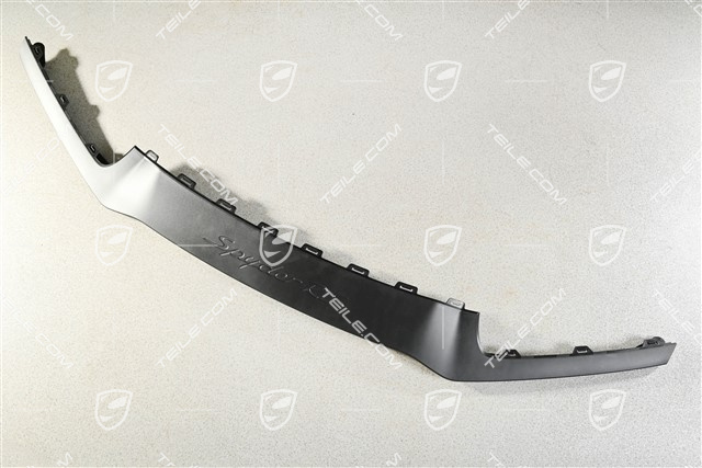 Spyder RS, Dokładka / spoiler przedniego zderzaka, czarna satyna