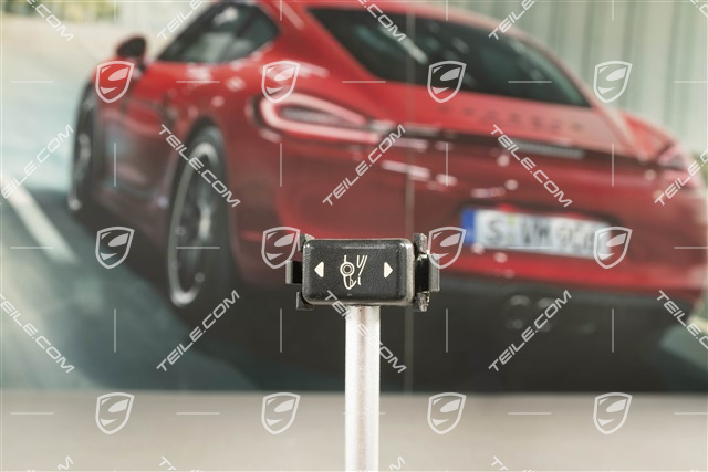 Rear spoiler tilting control button