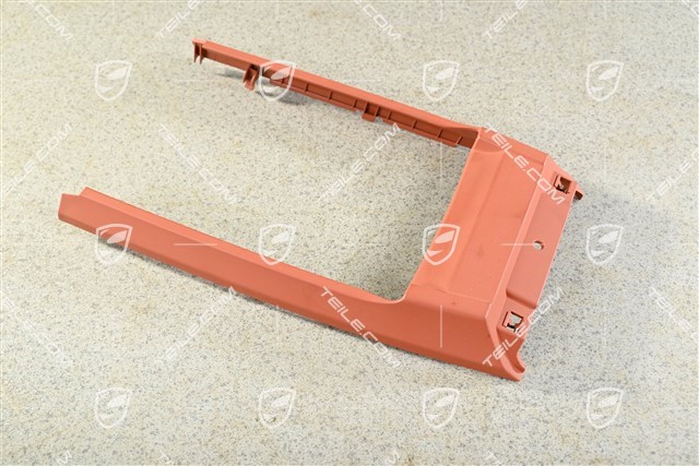 Obudowa / dekor lewarka zmiany biegów / tunel środkowy, manual, czerwona / Terracotta