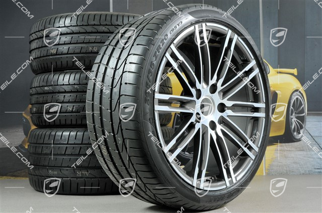 20-inch summer wheel set Turbo III, rims 8,5J x 20 ET57 + 10J x 20 ET50 + NEW Pirelli PZero summer tyres 235/35 ZR20 + 265/35ZR20, with TPMS