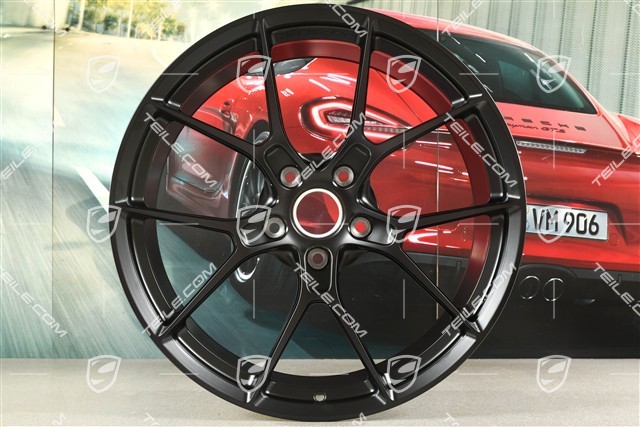 20+21-inch Carrera lightweight wheel rim set, 8,5J x 20 ET50 + 11,5J x 21 ET67, black satin matt
