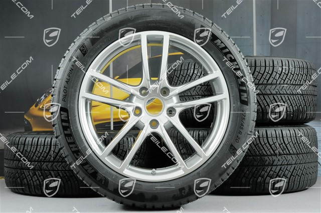 20-inch Cayenne COUPE Sport winter wheel set, rims 9J x 20 ET50 + 10,5J x 20 ET55 + NEW Michelin winter tyres 275/45 R20 + 305/40 R20, with TPMS