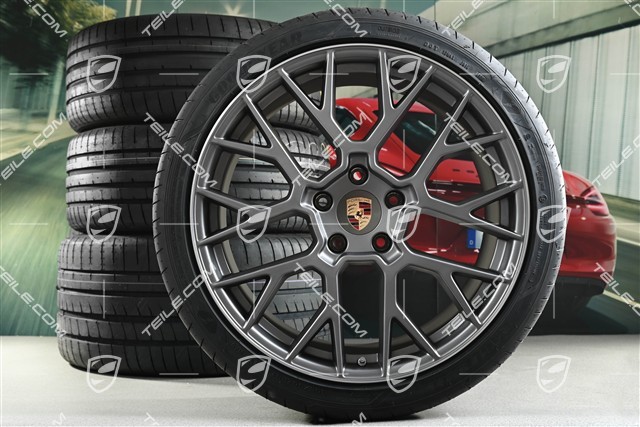 20+21" RS Spyder summer wheel set, rims 8.5J x 20 ET50 + 11.5J x 21 ET79, Goodyear summer tyres 245/35 R20 + 315/30 R21