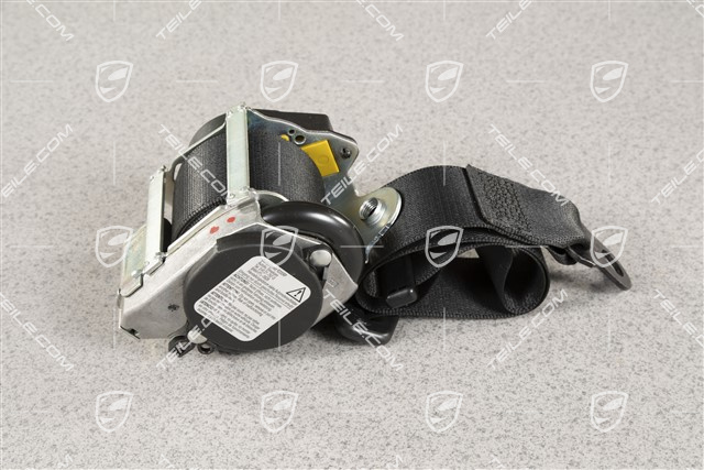 Seat belt, front, Black, Cabrio, R