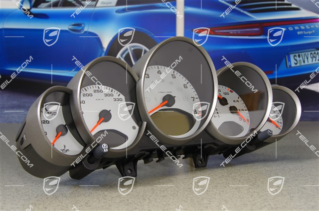 Licznik zintegrowany, Tiptronic, cyferblaty srebrne