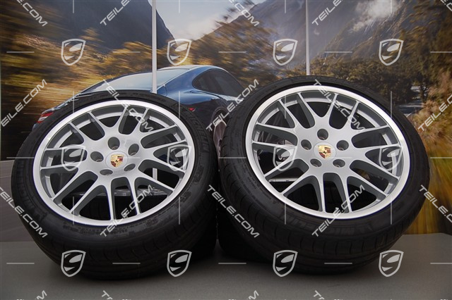 20" Koła letnie komplet RS Spyder, felgi przednie 9,5J x 20 ET65 + tylne 11J x 20 ET68 + opony letnie 255/40 ZR20 + 295/35 ZR20, z czujnikami ciśnieni