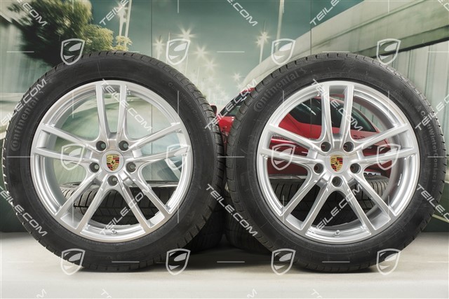 20-inch Cayenne Sport winter wheel set, rims 9J x 20 ET50 + 10,5J x 20 ET64 + Continental winter tyres 275/45 R20 + 305/40 R20, with TPMS