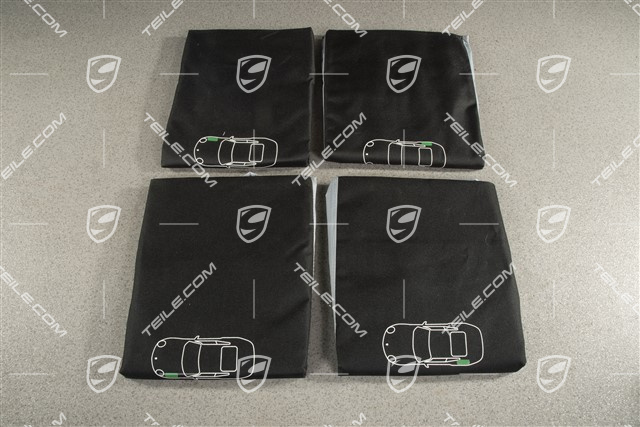 Porsche Classic Rädertaschen / Reifentaschen-Set, Größe XL, für 911 991/992 / 718 Boxster/Cayman 981/982 / Carrera GT / 918 Spyder / Cayenne E1 / Panamera / Taycan