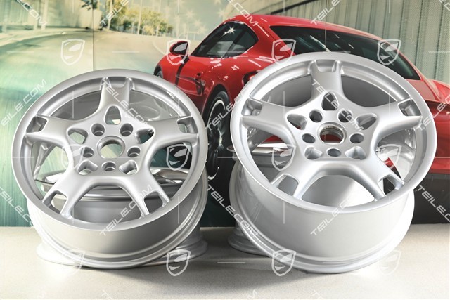 19-inch Carrera S wheel set, 8J x 19 ET57 + 11J x 19 ET67