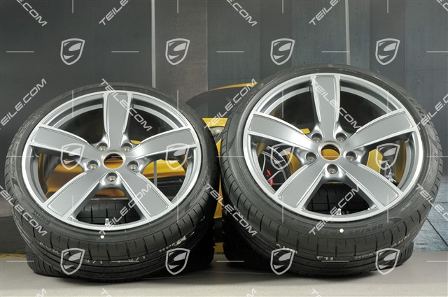 20" Carrera Sport koła letnie komplet, felgi 8,5J x 20 ET57 + 10,5J x 20 ET47 + NOWE opony letnie 235/35 ZR20 + 265/35 ZR20, z czujnikami ciśnienia