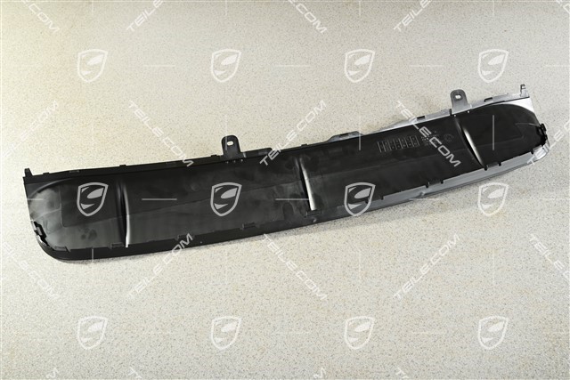 Stossfänger hinten, blende mitte, unten, Panamera 4, Schwarz