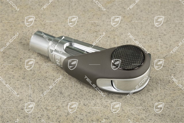 Wählhebel / Schaltknopf, Carbon, PDK, Achatgrau