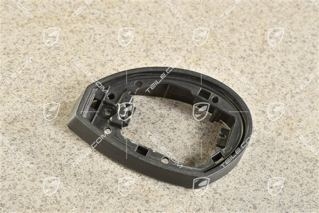 Abdeckkappe, Spiegelfussgehäuse / Spiegel, Blende unten, Satinschwarz, L