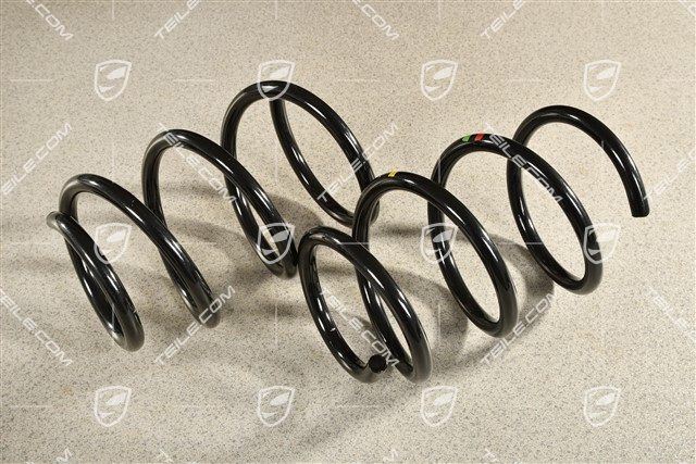 Schraubenfeder, HA, PASM, Kennzeichnung Rot/Grün, L+R