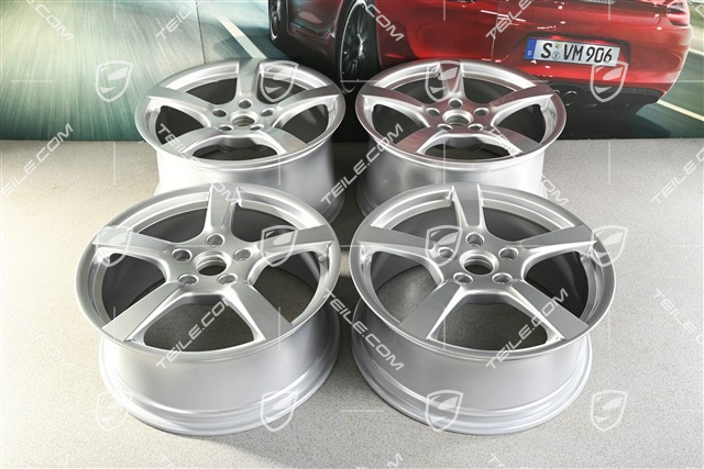19" komplet felg Cayman S, 8J x 19 ET57 + 10J x 19 ET45