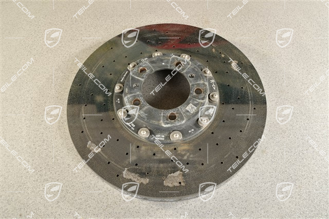 PCCB tarcza hamulcowa ceramiczna, 20" / 420mm, mocno uszkodzona, R