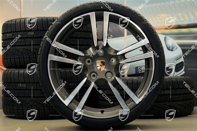 19" Winterräder Satz, 911 Turbo II, Felgen 8J x 19 ET57 + 11J x 19 ET51, Reifen 235/35 R19 + 295/30 R19