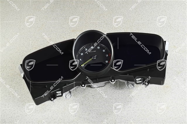 Kombiinstrument / Tacho, Hybrid, Zifferblatt Schwarzmatt