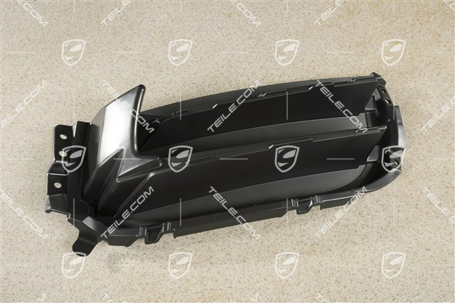 Front bumper Grille / Insert Cover, Black, R