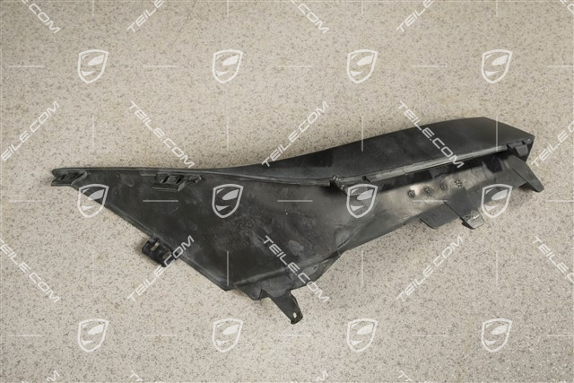 Front bumper Cover trim, Black, R