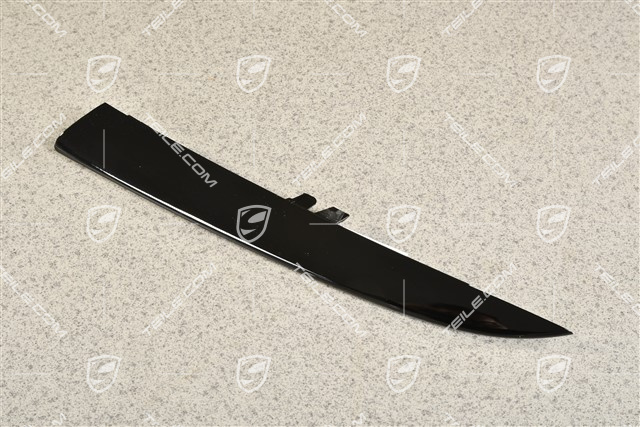 Front bumper disc / trim, lower, Black high gloss, Turbo S, L