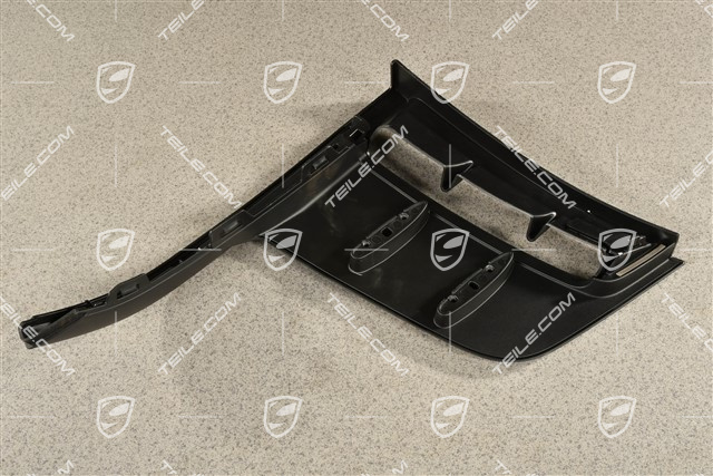 GT4, Front bumper spoiler, lateral, Black, L