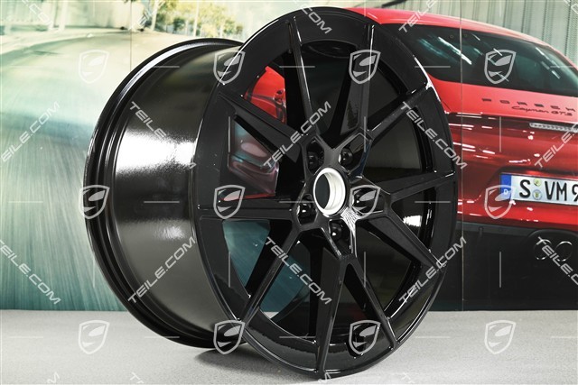 21" Felga Carrera S, 11,5J x 21 ET79, czarny wysoki połysk