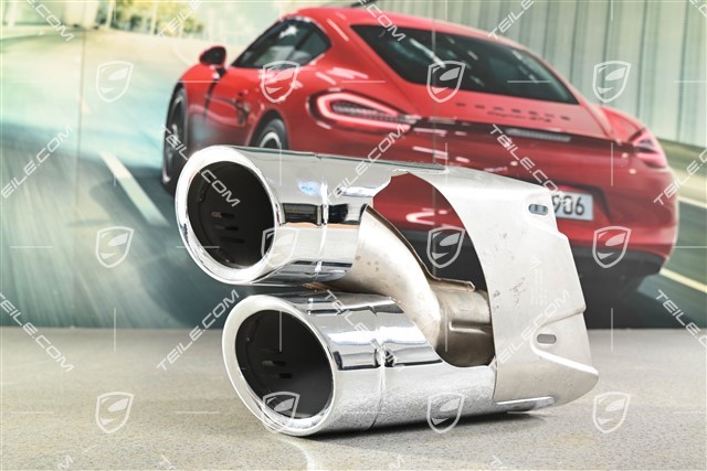 2,0L, Sportendrohr, Edelstahl poliert, L