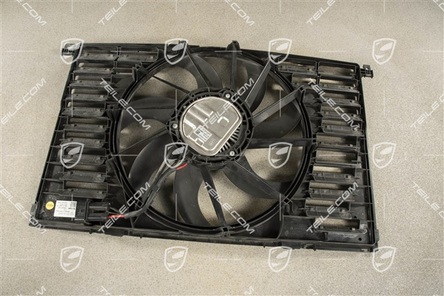 Cooling air duct with fan