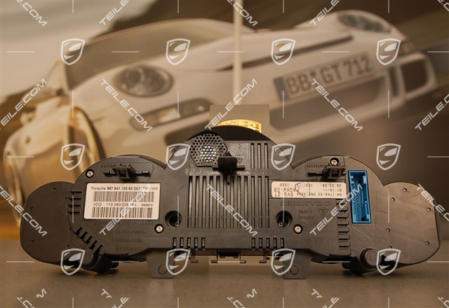 Licznik zintegrowany, GT3 / GT3 RS, 6-biegów, czarne cyferblaty