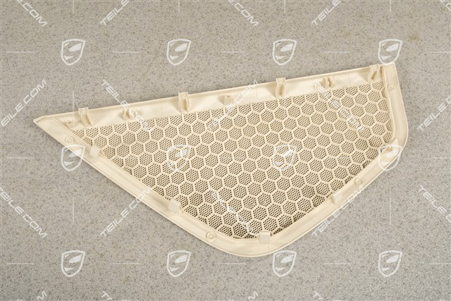 Vordertür, Türverkleidung, Lautsprecherblende / Tiefton-Lautsprecher, Crema, L