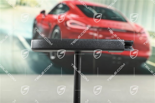 Osłona szyny siedzenia, Satynowo czarna, L=R