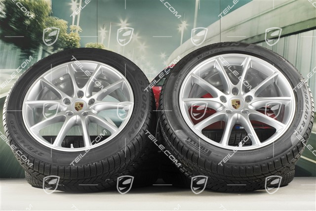 20-inch Cayenne COUPE Design winter wheel set, rims 9J x 20 ET50 + 10,5J x 20 ET55 + NEW Pirelli winter tyres 275/45 R20 + 305/40 R20, with TPMS