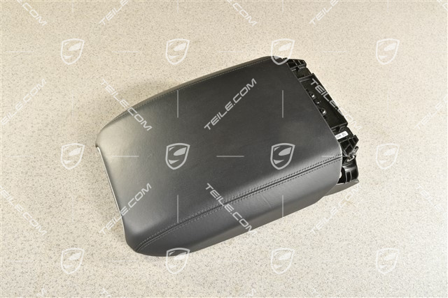 Abdeckblende, Armlehne, Glattleder, Schwarz