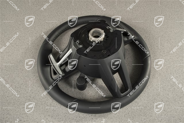 PDK, Sport, Multifunktionslenkrad, Leder, Schwarz / Sport Chrono Paket Plus